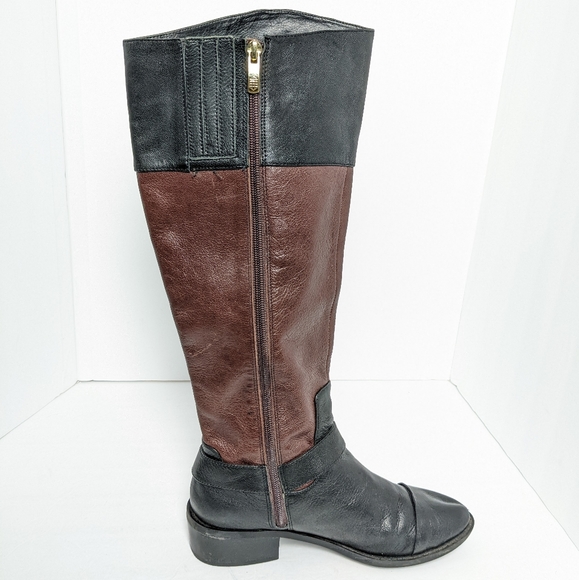Vince Camuto two tone leather boots - Picture 5 of 16